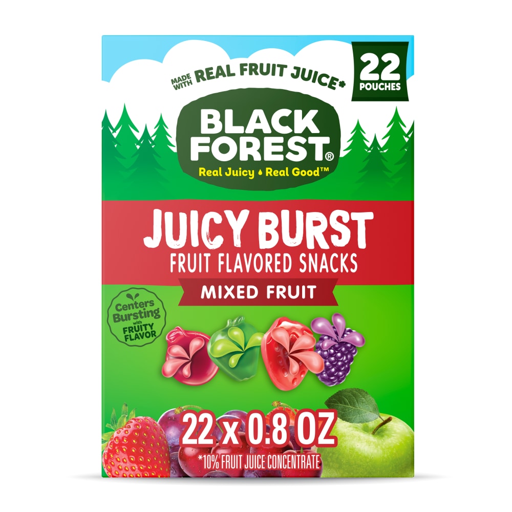 Black Forest Juicy Burst Mixed Fruit Fruit Flavored Snacks 22 Oz