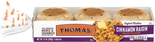 Thomas' Cinnamon Raisin English Muffins