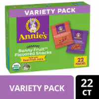 Annie's Organic Bunny Fruit Snacks Variety Pack 22 Ct