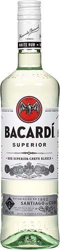 BACARDI SUPERIOR RUM 750 ML.