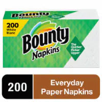 Bounty White Paper Napkins