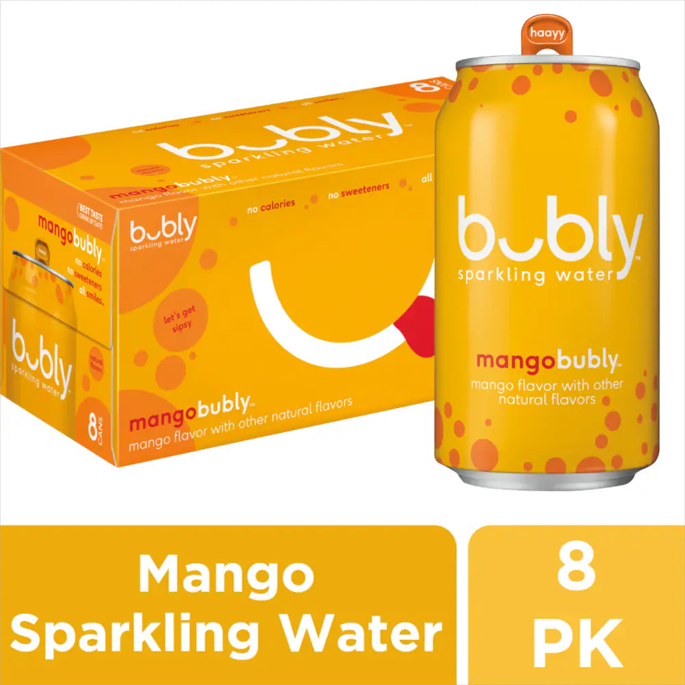 Bubly™ Grapefruit Flavored Sparkling Water Cans