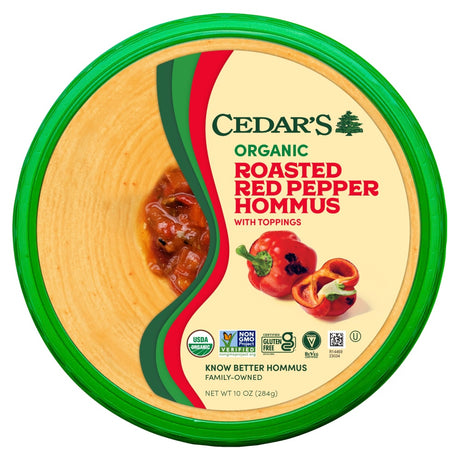 Cedar's Foods Organic Original Hummus 10 Oz