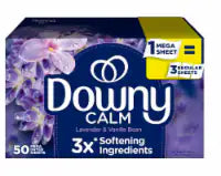 Downy Infusions Lavender & Vanilla Bean Calm Mega Dryer Sheets
