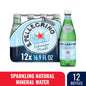 S.Pellegrino Sparkling Natural Mineral Water Glass Bottle
