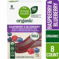 Simple Truth Organic® Raspberry & Blueberry Fruit & Veggie Strips 8 t