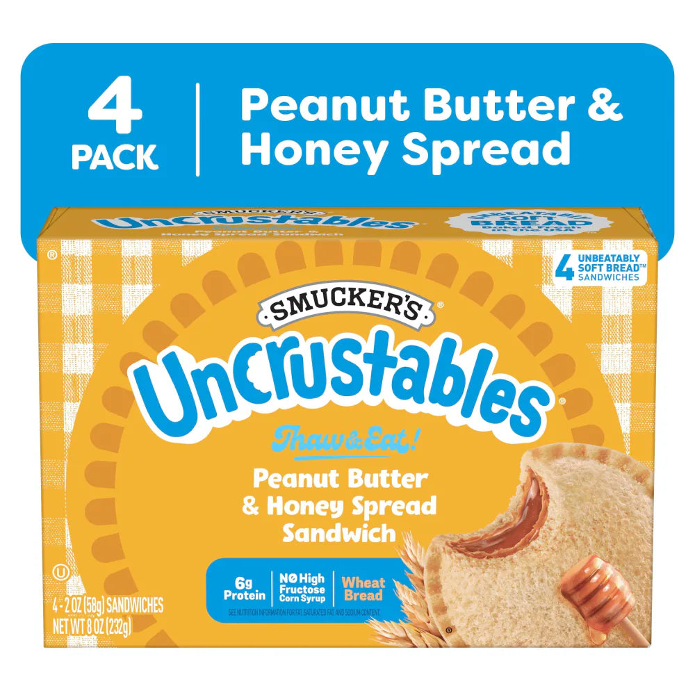 Smucker’s Uncrustables Peanut Butter & Grape Jelly Sandwiches