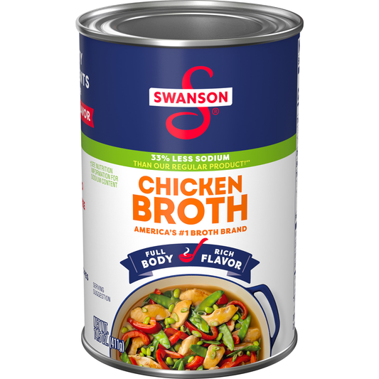 Swanson® 33% Less Sodium Chicken Broth