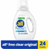 ALL Free Clear for Sensitive Skin Liquid Laundry Detergent