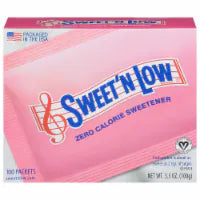 Sweet'N Low® Zero Calorie Sweetener Packets  100ct